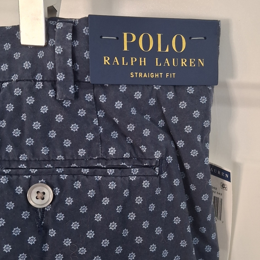 NWT Polo Ralph Lauren Men's geometric Ship Wheel Cotton Shorts Staight Fit Golf - Picture 5 of 10